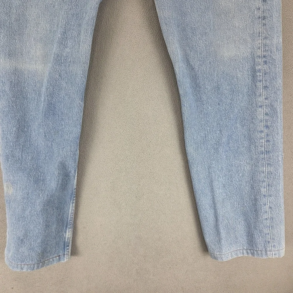 Vintage Levis 501 Jeans Mens Blue Straight Button Fly USA Altered Hem Fits 32x30